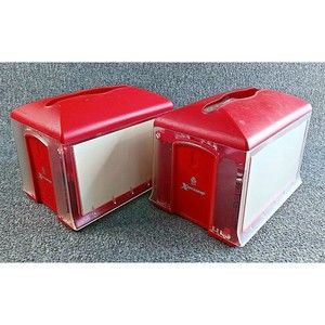 Set of 2 Red Dual Marketing Display Napkin Holder Ad-a-Glance SCA Xpressnap